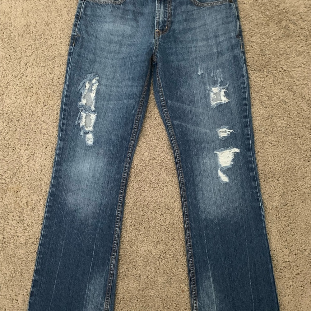 Vintage Aeropostale Blue Distressed Men Jeans 30/30 Slim bootcut